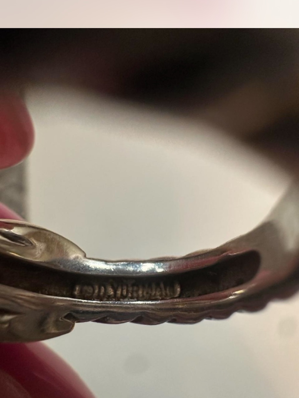100% Authentic Rare David Yurman Two-Tone Twisted Cable Ring in Silver and Gold - Picture 15 of 16